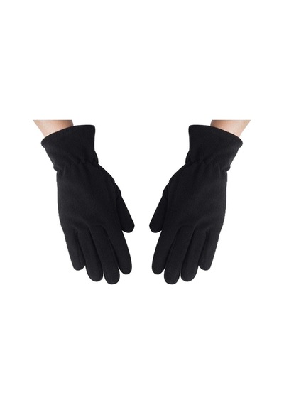 Axe Sportswear Kadın Kışlık Termal Polar Eldiven - Kulaklıklı Bere - Atkı 3'lü Set Siyah