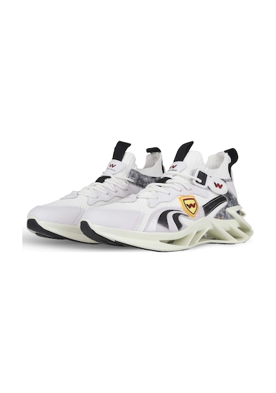 Greed Erkek Sneakers - Beyaz Sıyah 001