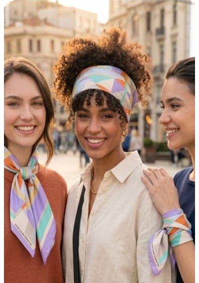 United Colors Of Benetton Flora Bandana/fular -1017-47 47 Lila