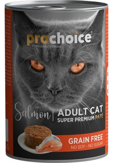 Prochoice Somonlu Pate Konserve Yetişkin Kedi Maması 12 x 400 G