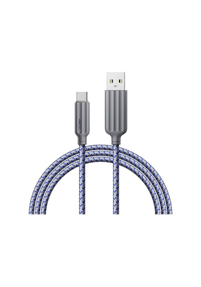 Recci RTC-N23C 3A Type-C To USB-A 1 M Hızlı Şarj Kablosu Gri