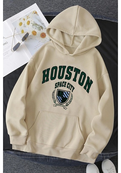 Uyguntarz Siyah Saturn Sweatshirt Bej