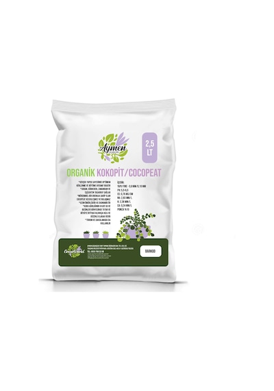 2 Adet 2,5 Litre Hindistan Cevizi Torfu Cocopeat Kokopit Ponza