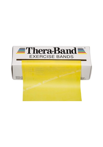 Thera-Band Kesme Yumuşak Egzersiz Pilates Bandı Lastiği 1.5 M Sarı