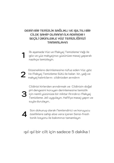 Deep Makeup Clean Dörtlü Cilt Bakım Seti