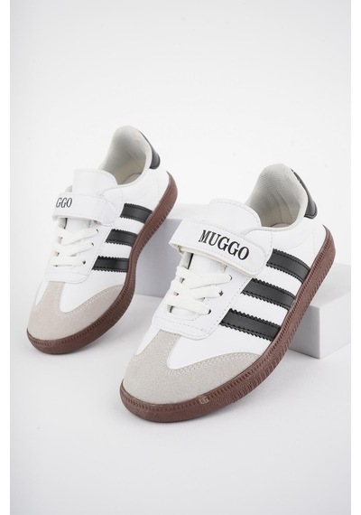Muggo Olaf Garantili Günlük Ortopedik Bağcıklı Ve Cırtlı Çocuk Sneaker Spor Ayakkabı 001