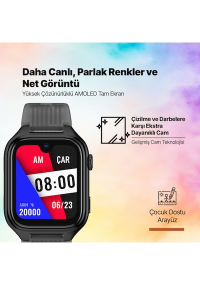 Ttec 2KSW03 Kidi Pro Amoled Ekranlı GPS 4G Sim Kartlı Akıllı Çocuk Saati