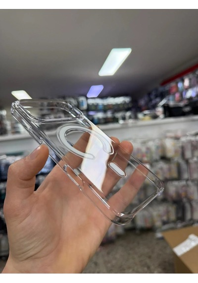İphone 17 Pro Max İle Uyumlu Magsafe Özellikli Kristal Netlik Sararmaz Pc Clear Case Şeffaf