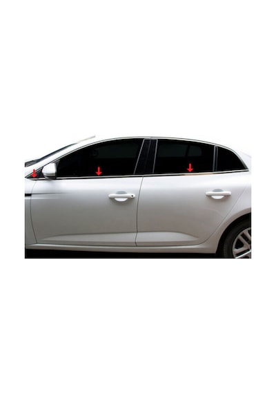 Renault Megane Cam Çıtası Alt - Krom 6 Parça Sd 2016+