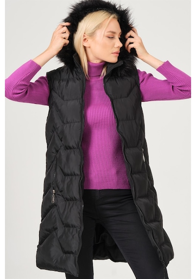 Dewberry Bayan Yelek Z6761 Siyah