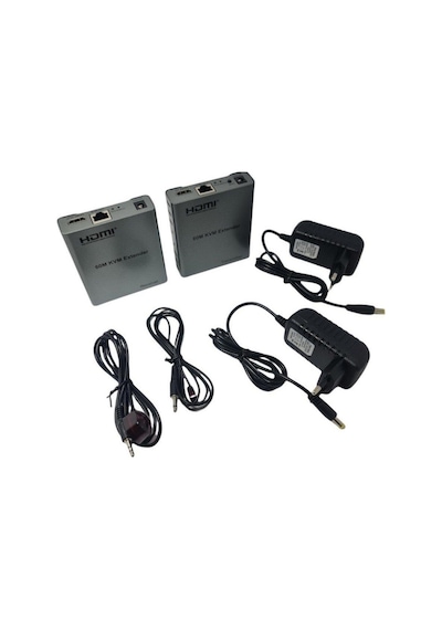 Novacom Nvc-kvm4k60m Cat6 60mt 2li Hdmı-usb-ır Extender