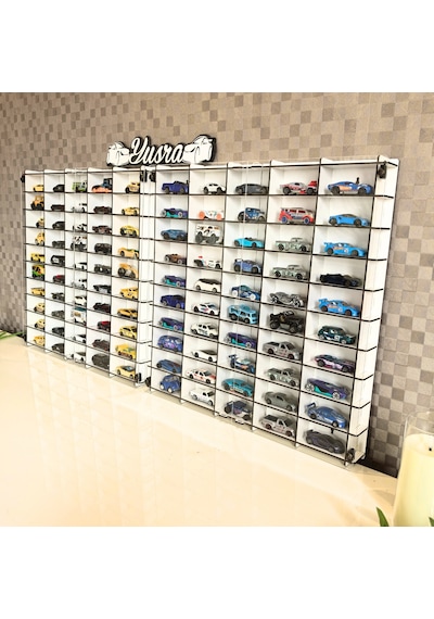 Goodsign Pleksi Kapak 1/64 Hotwheels Uyumlu Oyuncak Hobi 100lü Araba Rafı