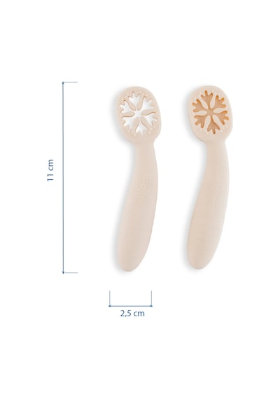 Babyjem Silikon İkili İlk Kaşığım Ekru