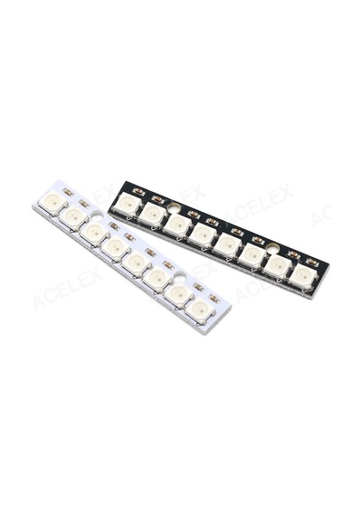 8 Bit NeoPixel WS2812B 5050 Rgb Led Modül  8’li 5050 Adreslenebil