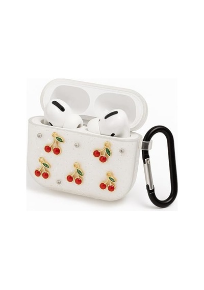 Airpods 3. Nesil İle Uyumlu Glitter Silikon Kılıf Şeffaf Simli Koruyucu Kiraz Deseniyle Askı Aparatı Dahil Çanta K Çok Renkli Airpods 3. Nesil İle Uyumlu Glitter Silikon Kılıf Şeffaf Simli Koruyucu Kiraz Deseniyle Askı Aparatı Dahil Çanta K Çok Renkli
