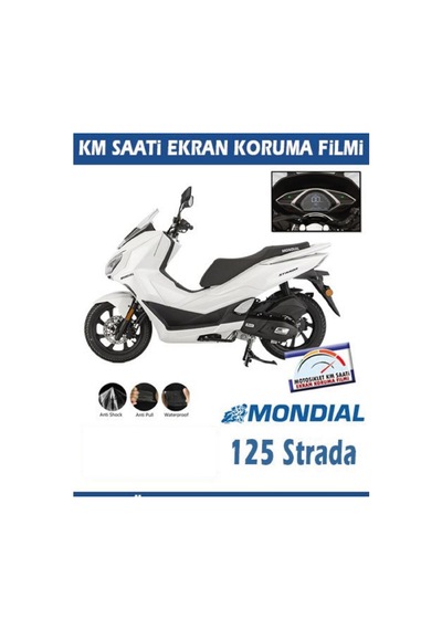 Mondial Strada 125 Serisi Motosiklet Ekran Km Koruyucu