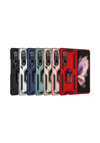 Zore Galaxy Z Fold 3 Kılıf Ogaa Vega Kapak - Siyah