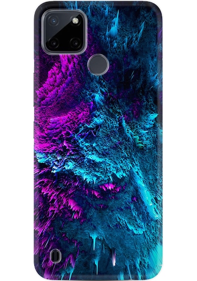 Realme C21Y Kılıf Silikon Desen Özel Seri Explosive 1734