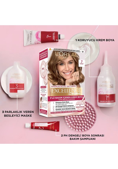 Saç Boyasi & Excellence Creme 7 Kumral Yeni