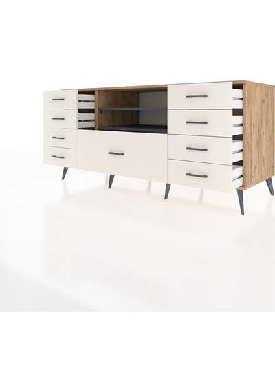 Kronos Konsol 2 Raflı 9 Çekmeceli 176x59x83 Çam-antrasit/aytaşı Antrasit/aytaşı Kronos Konsol 2 Raflı 9 Çekmeceli 176x59x83 Çam-antrasit/aytaşı Antrasit/aytaşı