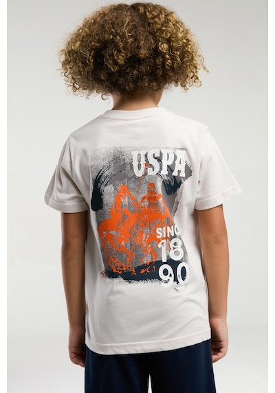 U.s. Polo Assn. 2054 %100 Pamuk Cepli Erkek Çocuk Şort Pijama Takım Taş