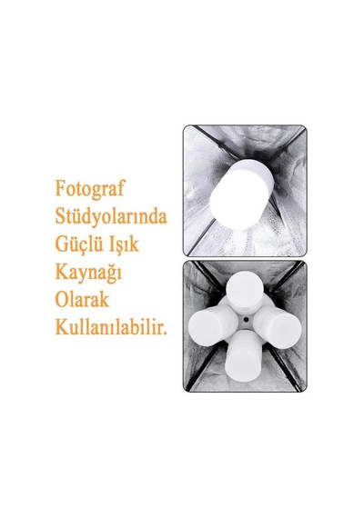 Zmr 114/G 20W Oval Torch Led Ampul Gri 6500K Beyaz Işık