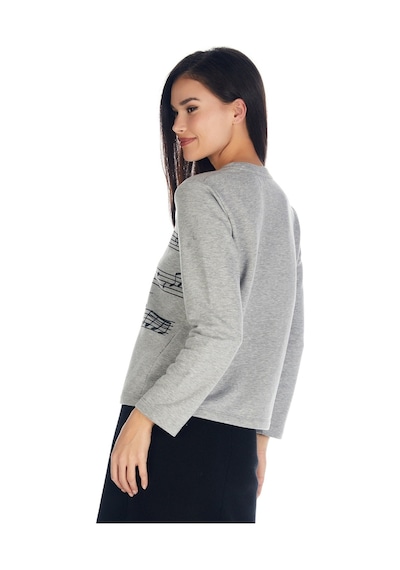 Crystal Taş Baskılı Sweatshirt 001