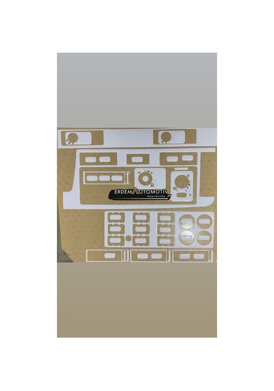 Mercedes Actros 1996-2000 Arası Ful Set Beyaz Renk Torpido Konsol Kaplama
