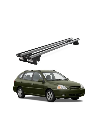 Venüs Kia Rio Station Wagon 2000-2005 Uyumlu Gri Ara Atkı Port Bagaj Tavan Barı