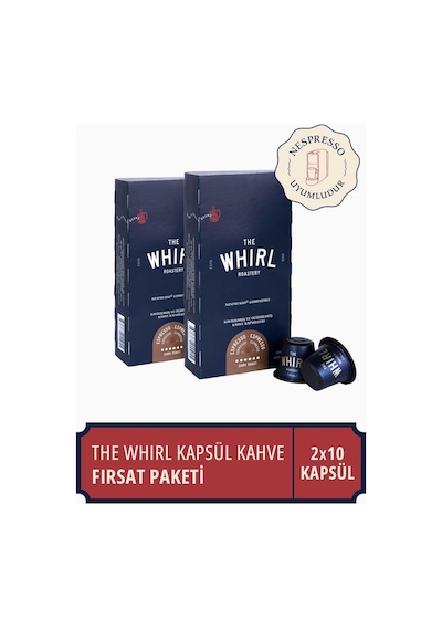 The Whirl Espresso Dark Kapsül Kahve 10 Adet x 2 Paket