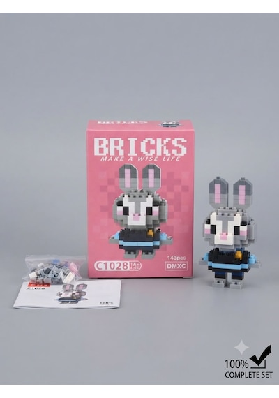 Bricks Yapım Seti - Judy Hopps Modeli - 143 Parça - Koleksiyonluk Figür