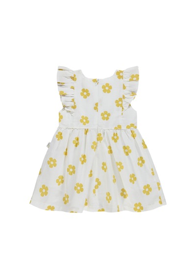 Civil Baby Çiçek Empirme Balon 6-18 Ay Elbise - Hardal Soft Hardal