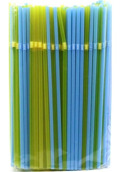 Körüklü Plastik Pipet - 200 Adet N11.858