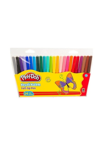 Play-Doh Keçeli Kalem 24 Renk 2Mm. Play-Ke006