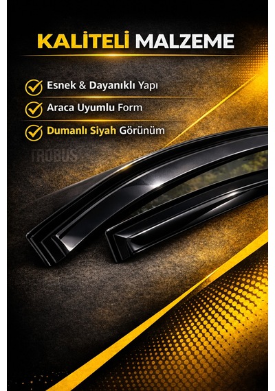 Volkswagen Passat B8 2015-2025 Mügen Cam Rüzgarlığı 4'lü Takım