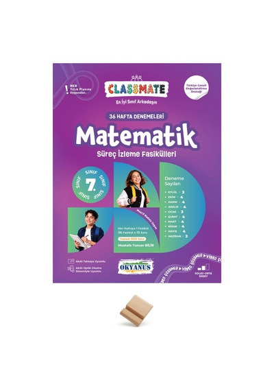 Okyanus 7. Sınıf Maarif Matematik Haftalık Süreç Fasikülleri + Telefon Standı