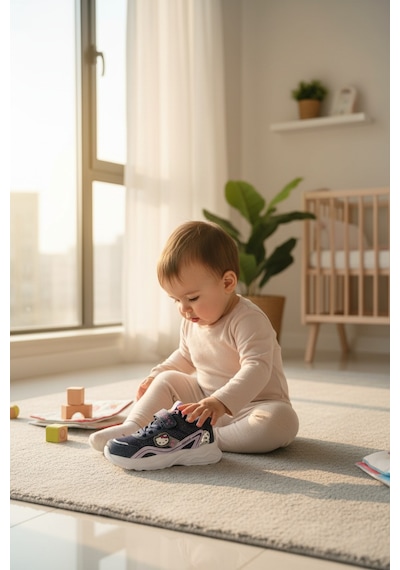 Enoch Hello Kitty Karakter Figürlü Ve Hologram Detaylı Kız Çocuk Spor Ayakkabı Lacivert - Lila Enoch Hello Kitty Karakter Figürlü Ve Hologram Detaylı Kız Çocuk Spor Ayakkabı Lacivert - Lila
