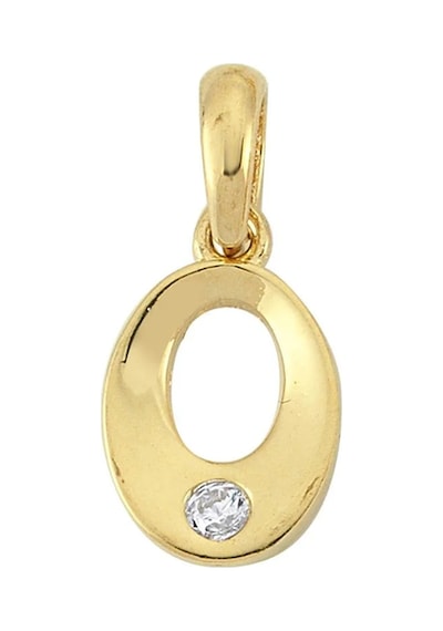 14 Ayar Altın Tek Taşlı Oval Kolye Ucu 0,76 Gr-3414