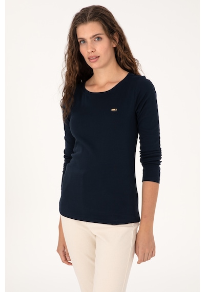 U.S. Polo Assn. Kadın Lacivert Slim Bisiklet Yaka Basic Sweatshırt 50315419-VR033 U.S. Polo Assn. Kadın Lacivert Slim Bisiklet Yaka Basic Sweatshırt 50315419-VR033