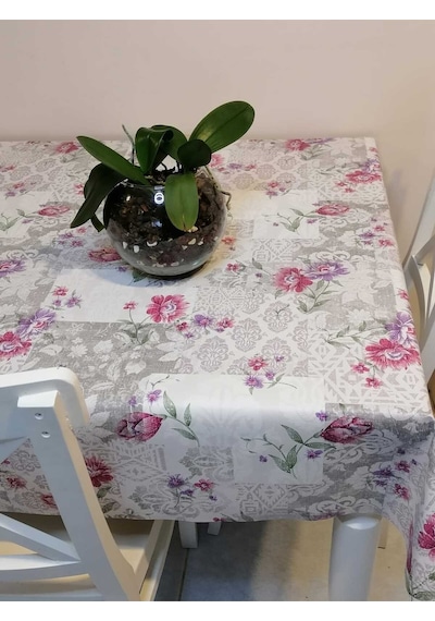 Elyaflı Pvc Muşamba - Desenli Silinebilir Masa Örtüsü 01fnt11912 Renkli