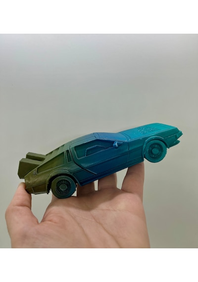 Delorean 3d Figür