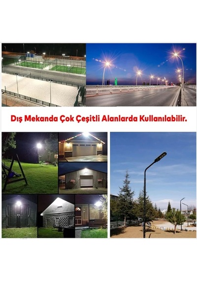 Solar Led Sokak Armatürü 150w Güneş Panelli Kumandalı Dış Mekan Bahçe Aydınlatma Lambası
