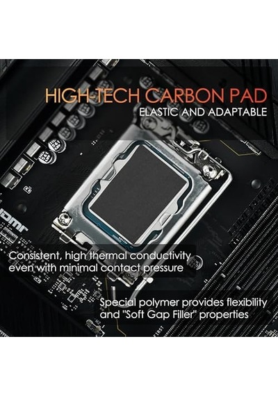 Carbonaut - Carbon Termal Ped - Yapışmaz, Esnek Ve Tekrar Kullanılabilir - Çok Yüksek Isı İletkenliği - Elektrik İletir 25 25 0,2 Mm