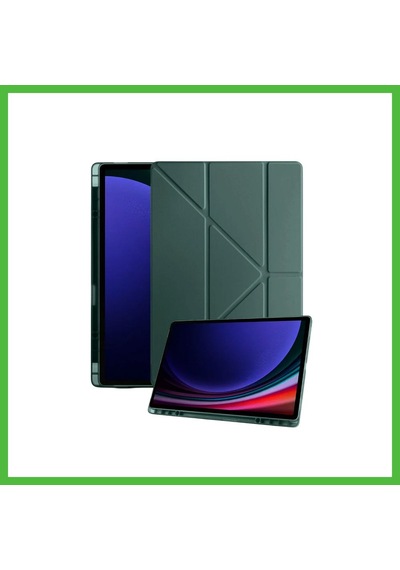 Vaveni Galaxy X730 Tab S11 Kalemlikli Mars Tablet Kılıfı - Koyu Yeşil Arz