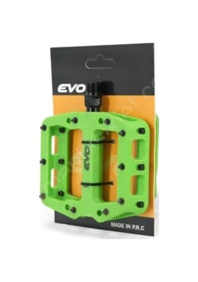 Evo Bisiklet Pedalı Rulmanlı Çivili Platform Model Yeşil