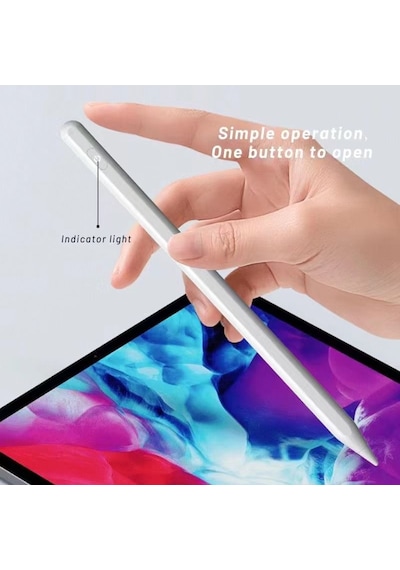 Apple Uyumlu iPad  10.2 9.Nesil Avuç İçi Algılamayan Eğime Duyarlı Kalem