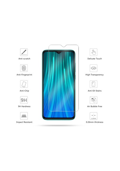 Xiaomi Redmi Note 8 Kilif Zore Antisok Karbon Silikon Kapak + Cam 387275880