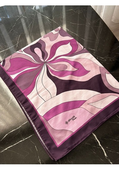 Siyane Scarf Naturel Desen Şal 04 Çok Renkli