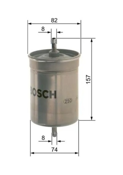 Bmw 318i E30 Yakit Filtresi 1987-1990 M40b18 Bosch 09864b2008