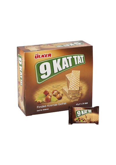 Ülker 9 Kat Tat Fındıklı Gofret 24 x 39 G
